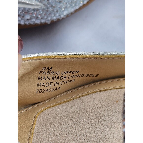 Alex Marie Brixley Rhinestone Asymmetrical Strap Dress Pumps, Size 9 Silver NWOT - Picture 7 of 7